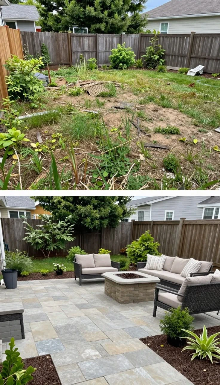 Brick Patio After